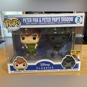 PETER PAN 2-PACK/“PETER & HIS SHADOW”/NIB/NWT/HOT TOPIC EXCLUSIVE
